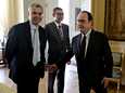 Alcatelin Michel Combes ja Nokian Rajeev Suri tapasivat Ranskan presidentti Francois Hollanden tiistaina.
