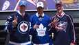 Patrik Laine, Auston Matthews ja Pierre-Luc Dubois varattiin kärkikolmikkona NHL:ään kesällä 2016.