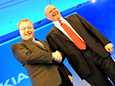 Nokian entinen toimitusjohtaja Stephen Elop ja Microsoftin toimitusjohtaja Steve Ballmer