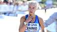Alisa Vainio odottaa pelokkaana maanantain maratonia. 