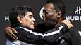 Pelé (oik.) ja Diego Maradona eivät kohdanneet kentällä virallisissa otteluissa, mutta kentän ulkopuolella sitäkin useammin. Kesällä 2016 legendat kohtasivat Pariisissa.