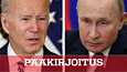 Yhdysvaltain presidentti Joe Biden ja Venäjän presidentti Vladimir Putin päättävät, säilyykö vai järkkyykö Euroopan turvallisuuspoliittinen tasapaino. EU seuraa sivusta.