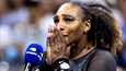 Serena Williams yritti pidätellä kyyneleitään uransa todennäköisesti viimeisen Grand Slam -ottelun jälkeen.