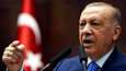 Turkin presidentti Receip Tayyip Erdogan Ankarassa 18. toukokuuta 2022. 