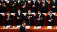 Kiinan presidentti ja kommunistisen puolueen pääsihteeri Xi Jinping saapui kansankongressin avajaisiin Pekingissä sunnuntaina.