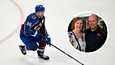 Mikko Rantasen vanhemmat Hannamaija ja Hannu jännittävät Stanley Cupin kohtaloa.