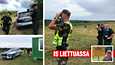 Suomalaiset rajavartijat partioivat Liettuassa yhdessä paikallisen kollegansa kanssa. Liikettä kolmikkoon tulee, kun rajajoelle ilmestyy yhtäkkiä valkovenäläisten viranomaisten maastoajoneuvo.