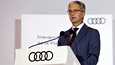 Audin luksusautojen divisioonasta vastaava johtaja Rupert Stadler piti puheen uuden tehtaan avajaisissa San Jose Chiapassa Meksikossa syyskuussa 2016.