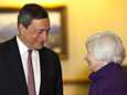 Euroopan keskuspankin pääjohtaja Mario Draghi ja Yhdysvaltain keskuspankin pääjohtaja Janet Yellen.