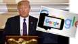 Yhdysvaltojen presidentti Donald Trump aloitti tiistaipäivänsä twiittaamalla itseään koskevista Googlen hakutuloksista.