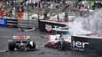 Mick Schumacherin auto tuhoutui Monacossa.