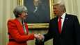 Britannian pääministeri Theresa May ja Yhdysvaltain presidentti Donald Trump vakuuttivat hyviä suhteita perjantaina.