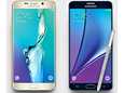 Samsungin mukaan uutuudet ovat myyneet paremmin kuin yhtiön älypuhelinten edellinen sukupolvi. Kuvassa Galaxy S6 Edge Plus ja Galaxy Note 5, joka ei ole myynnissä Euroopassa.