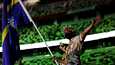 Jonah Harris kantoi ylpeänä kotimaansa Naurun lippua toissa perjantaina järjestetyissä Tokion olympialaisten avajaisissa.