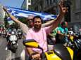 Kreikkalaiset taksikuskit osoittivat mieltään kilpailun vapauttamista vastaan Ateenassa heinäkuussa.