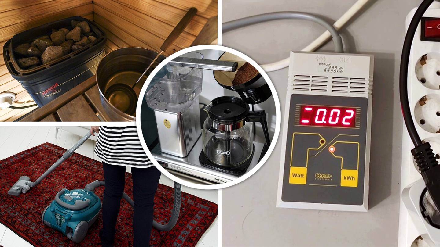 Kahvipannu neljä senttiä, imurointi 53 senttiä tunti – IS selvitti, mistä sähkö­laskussa kannattaa säästää
