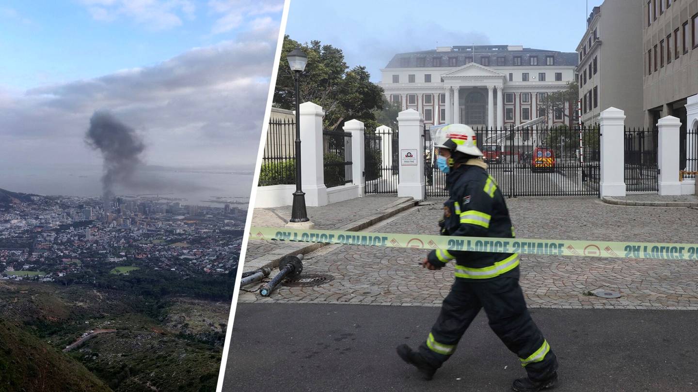 Tulipalo tuhosi Etelä-Afrikan parlamentin alahuoneen istuntosalin