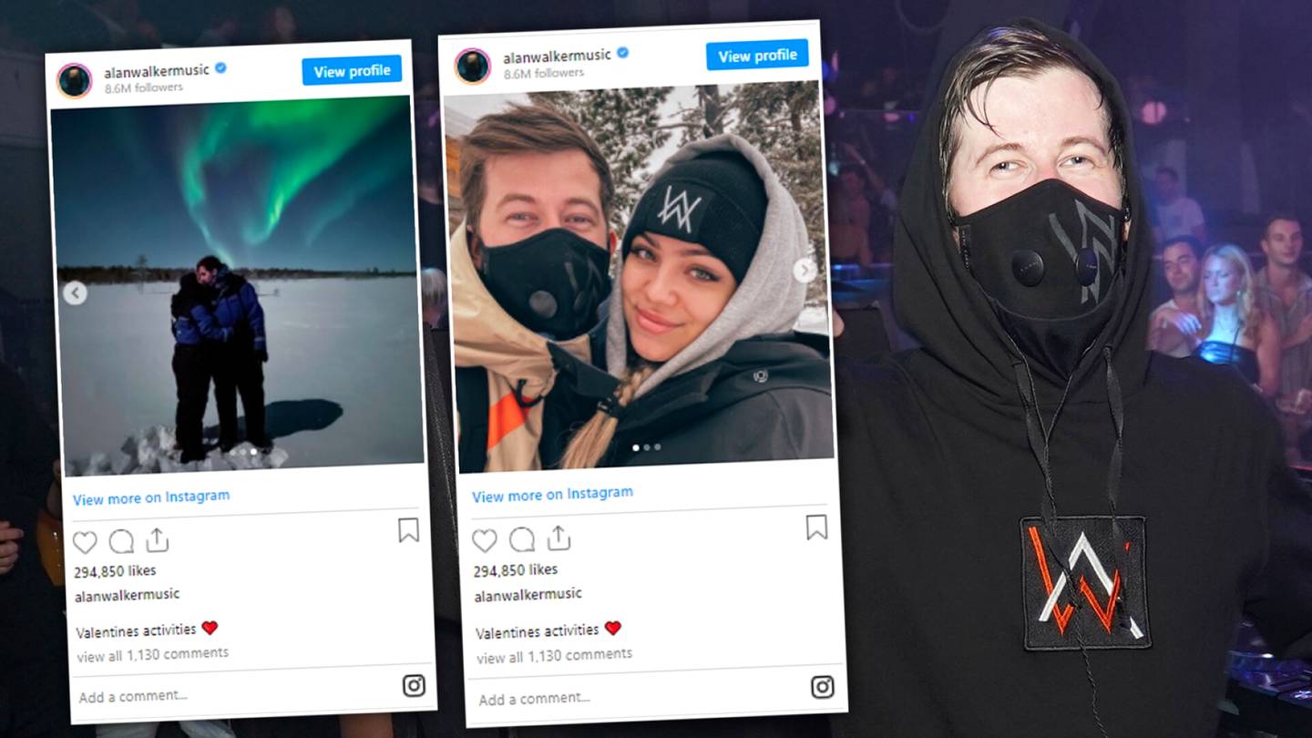 EDM-supertähti Alan Walker julkaisi kuvia suomalaisen tyttöystävänsä kanssa – pari lemmenlomalla Lapissa