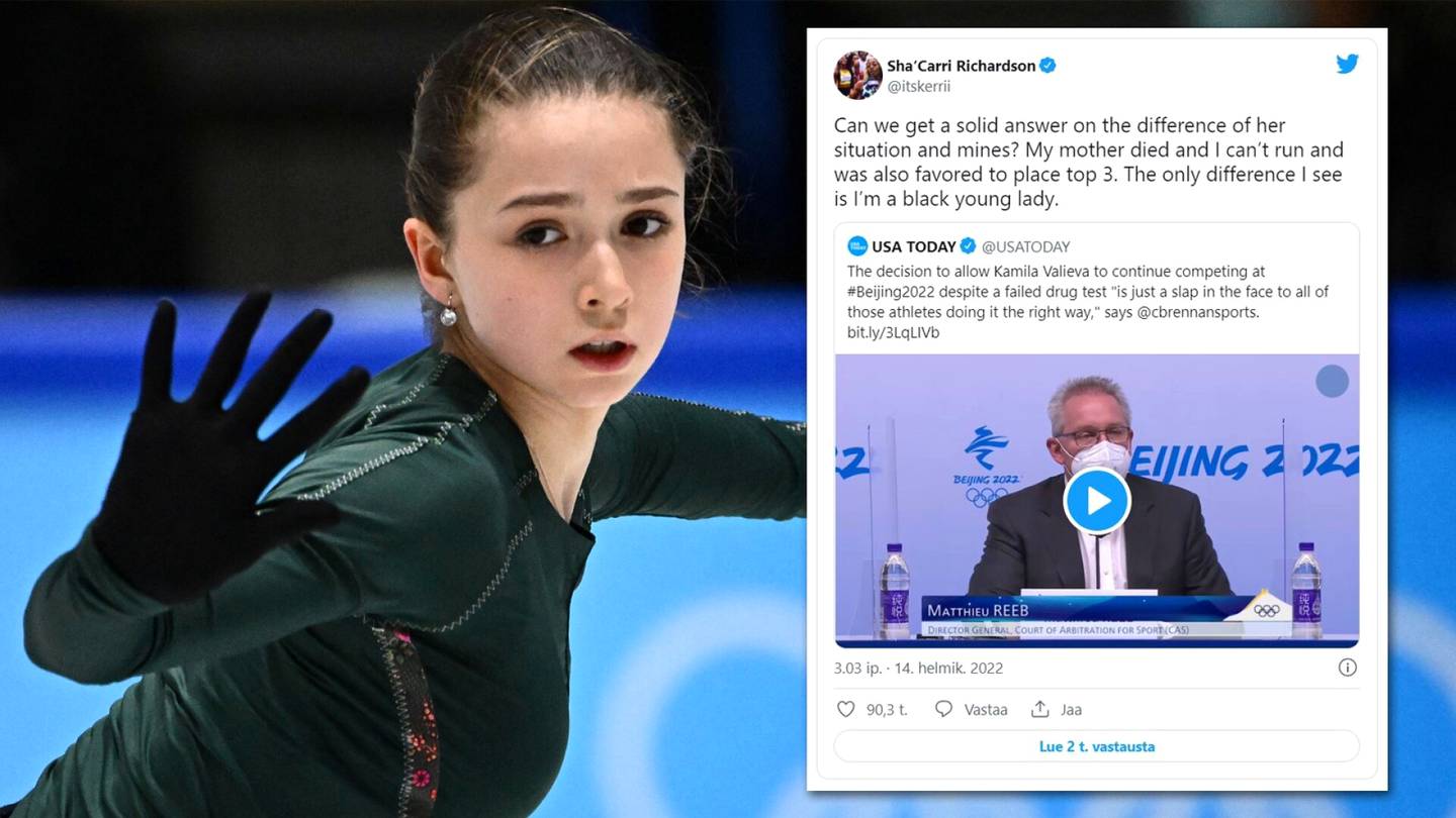 Olympialaisista suljettu Sha’Carri Richardson latasi suorat sanat Kamila Valijevan, 15, kohtelusta dopingkohussa – ”Saisimmeko kunnon vastauksen?”