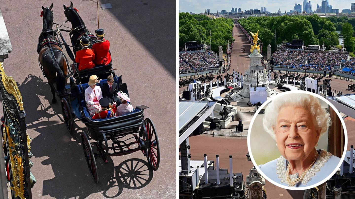 Suora lähetys juuri nyt: Kuningatar Elisabetin valtavat juhlat käynnissä Lontoossa – kuninkaalliset seuraavat sotilasparaatia