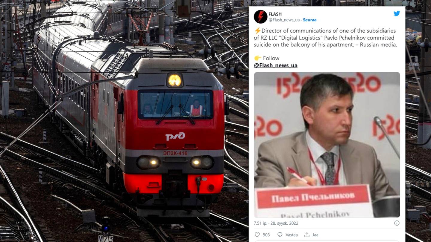 Jälleen outo kuolema Moskovassa – Venäjän rauta­teiden tytär­yhtiön johtaja löytyi elottomana parvekkeeltaan