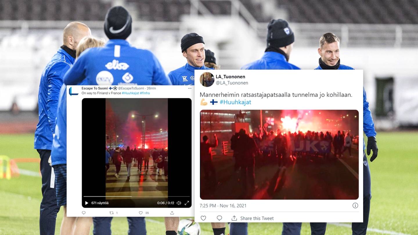 Tunnelma katossa! Suomen fanit valtasivat Helsingin kadut – katso video