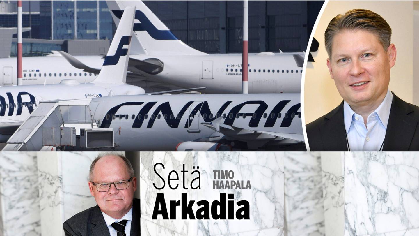 Setä Arkadia: Koneet ja lentoemännät maassa, Finnairin pomon palkka pilvissä