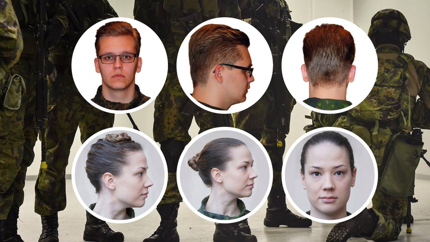 Tällaiset hiukset armeijassa saa olla – katso, mikä odottaa alokkaita maanantaina
