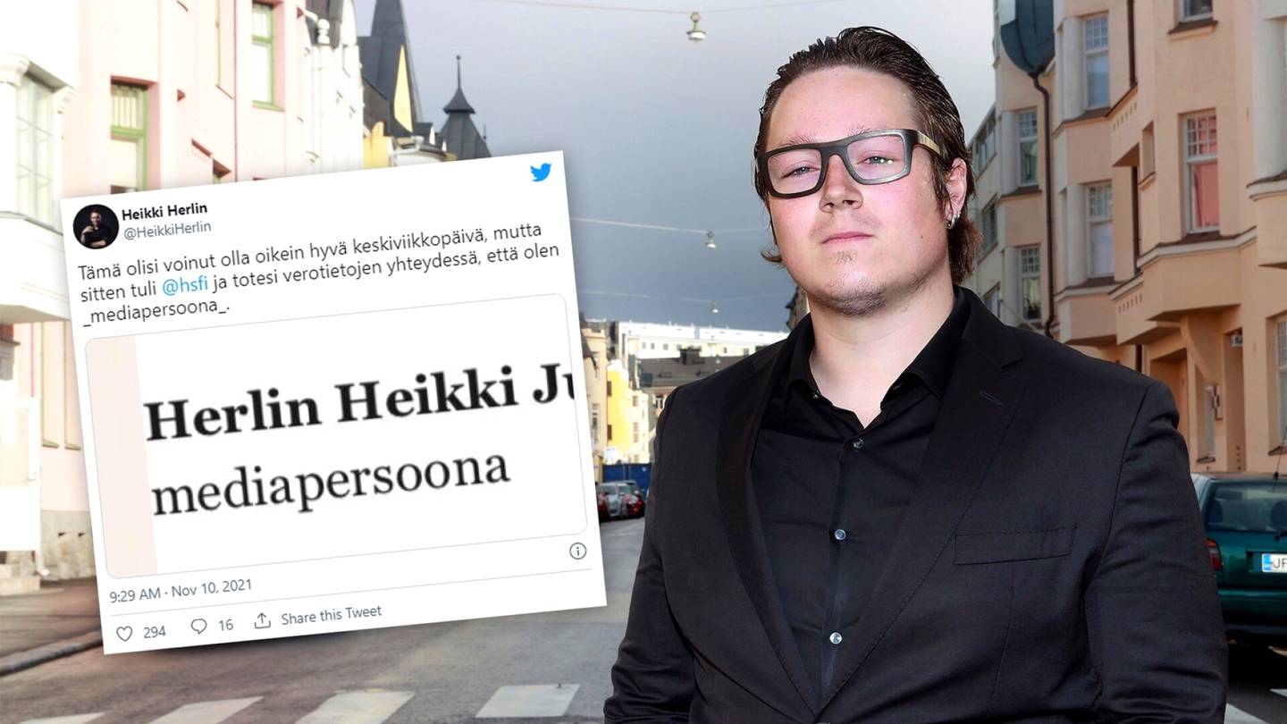 Heikki Herlin kommentoi vero­päivää Twitterissä: ”Tästä olisi voinut tulla oikein hyvä keskiviikko­päivä, mutta…”