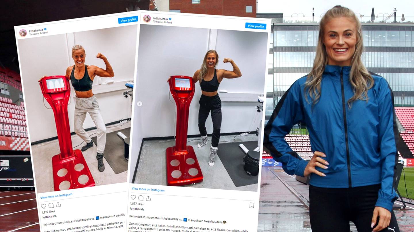 Lotta Harala, 29, julkaisi kehostaan kaksi kuvaa – näin huippu-urheilijan kroppa muuttui kesän jälkeen