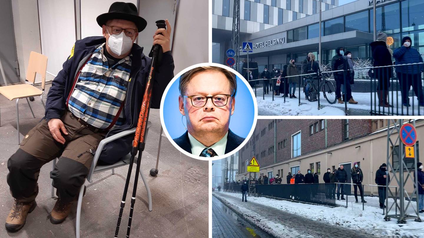 Helsingin Jätkäsaaressa ”pari sataa metriä” pitkä rokotus­jono – jonossa seissyt pormestari Vartiainen sai kuulla kunniansa eräiltä muilta