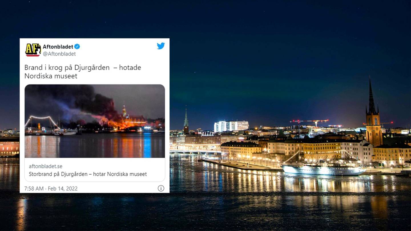 Julkkisten suosima ravintola paloi yöllä Tukholman keskustassa – liekit uhkasivat levitä historialliseen museorakennukseen