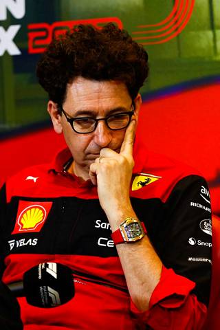 Ferrarin tallipäälliköllä Mattia Binottolla on tiukka miettimisen paikka, miksi Ferrarin kone ei kestä.