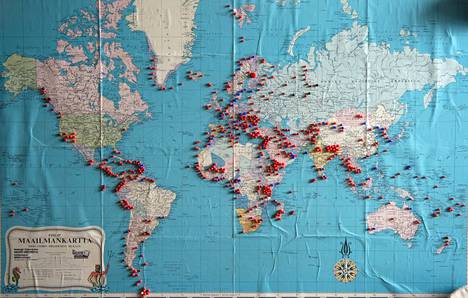 Jorman maailmankartta.