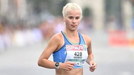 Alisa Vainio paransi maratonin Suomen ennätystä Sevillassa. Arkistokuva viime kesän EM-kisoista.