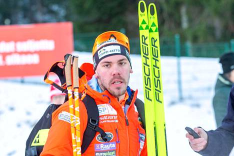 Markus Vuorela kuvattuna Tampereen SM-kisoissa tammikuussa.