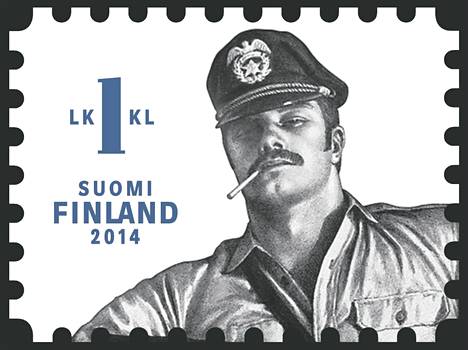 Suomen posti julkaisi Tom of Finland -postimerkkinsä vuonna 2014.