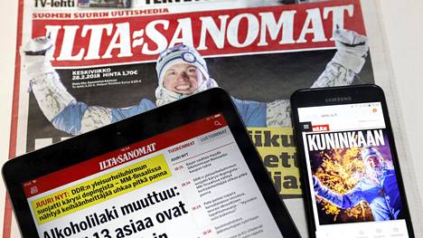 Ilta-Sanomat on yhä Suomen suurin - Kotimaa - Ilta-Sanomat