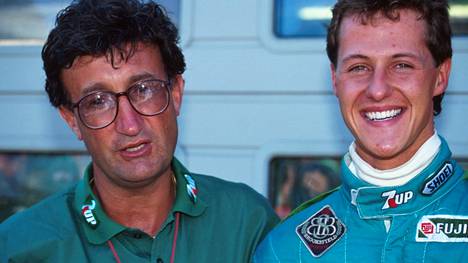 Eddie Jordan ja Michael Schumahcer elokuussa 1991.
