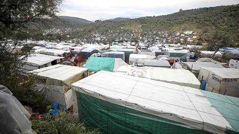 Morian pakolaisleiri Lesboksen saarella Kreikassa.