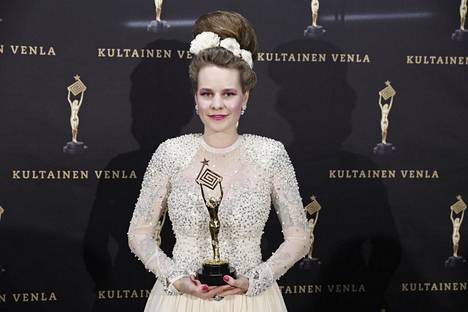 Ina Mikkola voitti vuoden 2018 lifestyleohjelman Kultainen Venla -palkinnon.