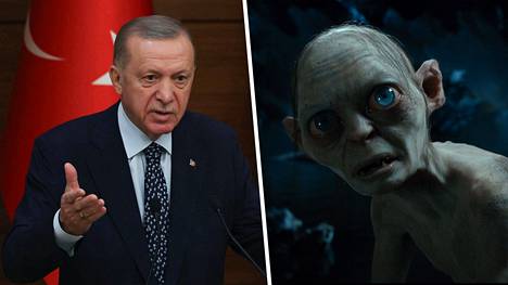 Presidentti Recep Tayyip Erdogania on Turkissa verrattu muun muassa Taru sormusten herrasta -elokuvasarjan Klonkku-hahmoon.