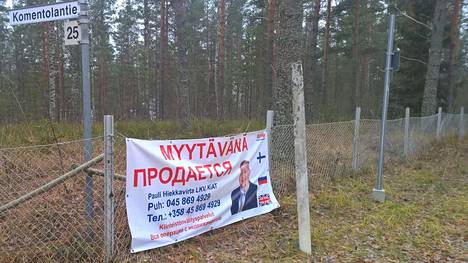 Sotilasalueen läheistä asuntoa myydään venäjän kielellä Imatran Immolassa.