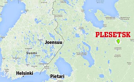 Plesetsk sijaitsee noin 500 kilometrin päässä Suomen rajasta.