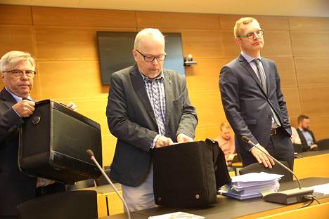 Kari Lintilä oikeudessa maanantaina 6. toukokuuta.