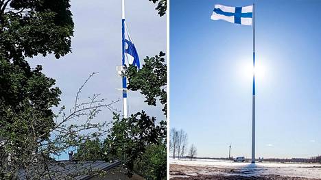 Maailman suurin Suomen lippu repeytyi – ”Nyt siellä ei lippu liehu” -  Kotimaa - Ilta-Sanomat