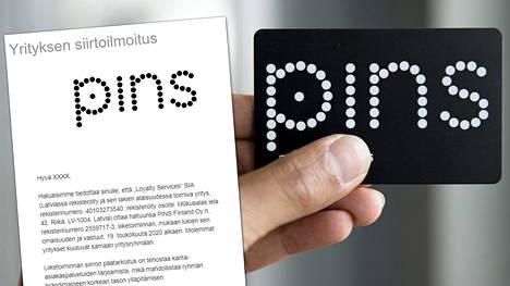 Pins-bonuskorttiasiakkaiden tiedot siirtyvät Latviaan.