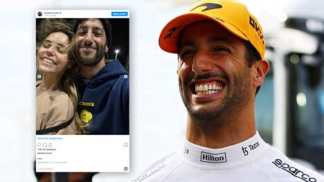 Daniel Ricciardo poseerasi Instagramissa yhdessä naisystävänsä Heidi Bergerin kanssa.