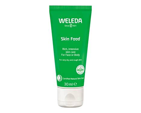 Waledan Skin Food -yleisvoide kosteuttaa, ravitsee ja pehmentää kuivaa ihoa, 16,50 €.