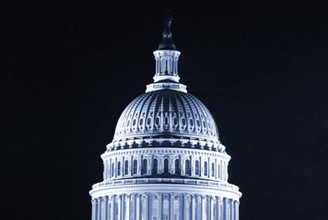 Yhdysvaltain kongressi kokoontuu Capitol-talossa.